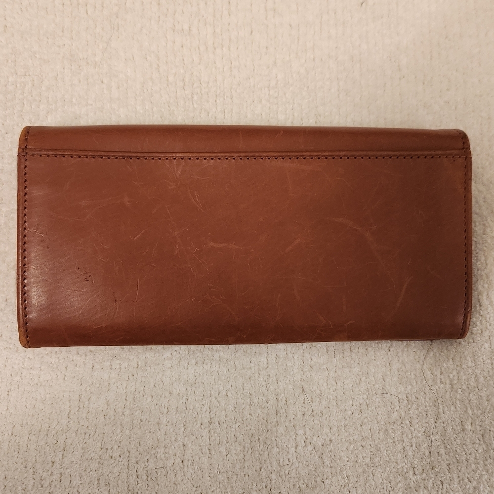 Vintage Coach Glove-Tanned Leather Wallet With Kisslock - Picture 9 of 13